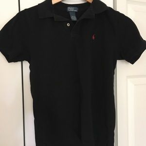 Polo Ralph Lauren boys black collared shirt 10-12